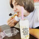 Ethan Thomas Jung Instagram - It’s mochi. It’s a donut. 🍩 It’s mochinut!!!! #mochi #mochinut #boba #donut #dessert #food #yum #oreo #cookieandcream