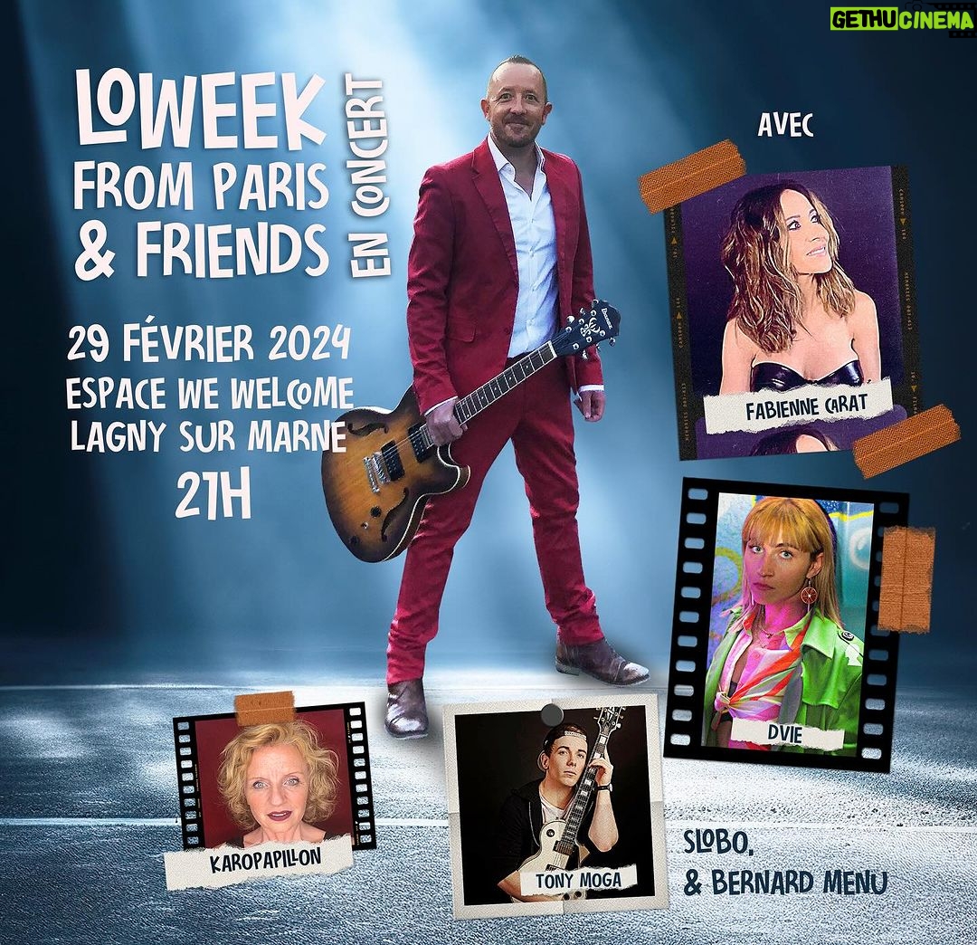 Fabienne Carat Instagram - C O N C E R T @loweek_from_paris and friends !!! Je suis ravie de vous retrouver bientôt en live et en musique avec les copains !! @dvieoff @tonymoga @karopapillon @bernardmenumusic #slobo et d’autres surprises Lien Resa dans la bio @loweek_from_paris We Welcome