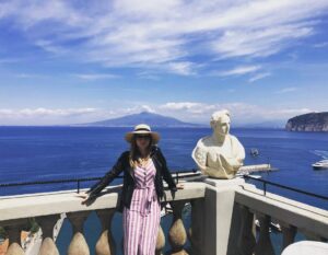 Faye Marsay Instagram - Trying the view of #vesuvius from a new angle. Thank you @excelsiorvittoria for having us.