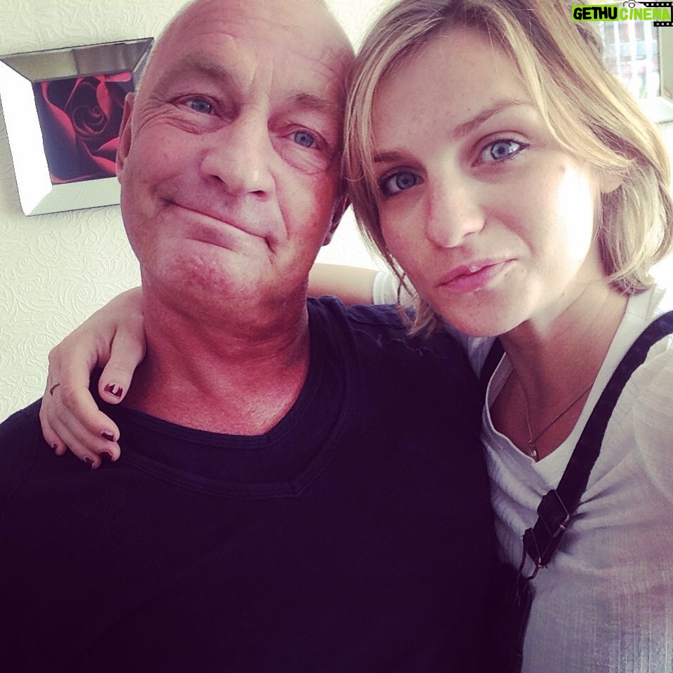 Faye Marsay Instagram - Happy Father's Day to my dad Chris. Chris is a legend and his are the eyes that I inherited. Cheers daddy-o. Xx