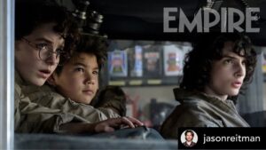 Finn Wolfhard Instagram - LOL @jasonreitman 👻 and guys once we get through the next few months together we are all gonna have an awesome time at the movies. ❤️😷❤️Posted @withregram • @jasonreitman Ghost sighting. Also... Flight Suits. Also... Finn’s hair. Thanks @empiremagazine!