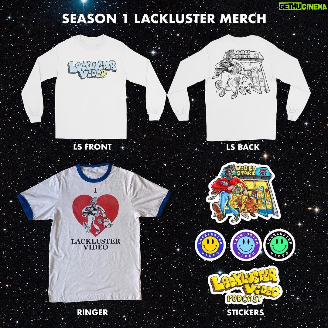 Finn Wolfhard Instagram - Hey all! We got merch for season 1 of @lacklusterpod ! Link in the bio