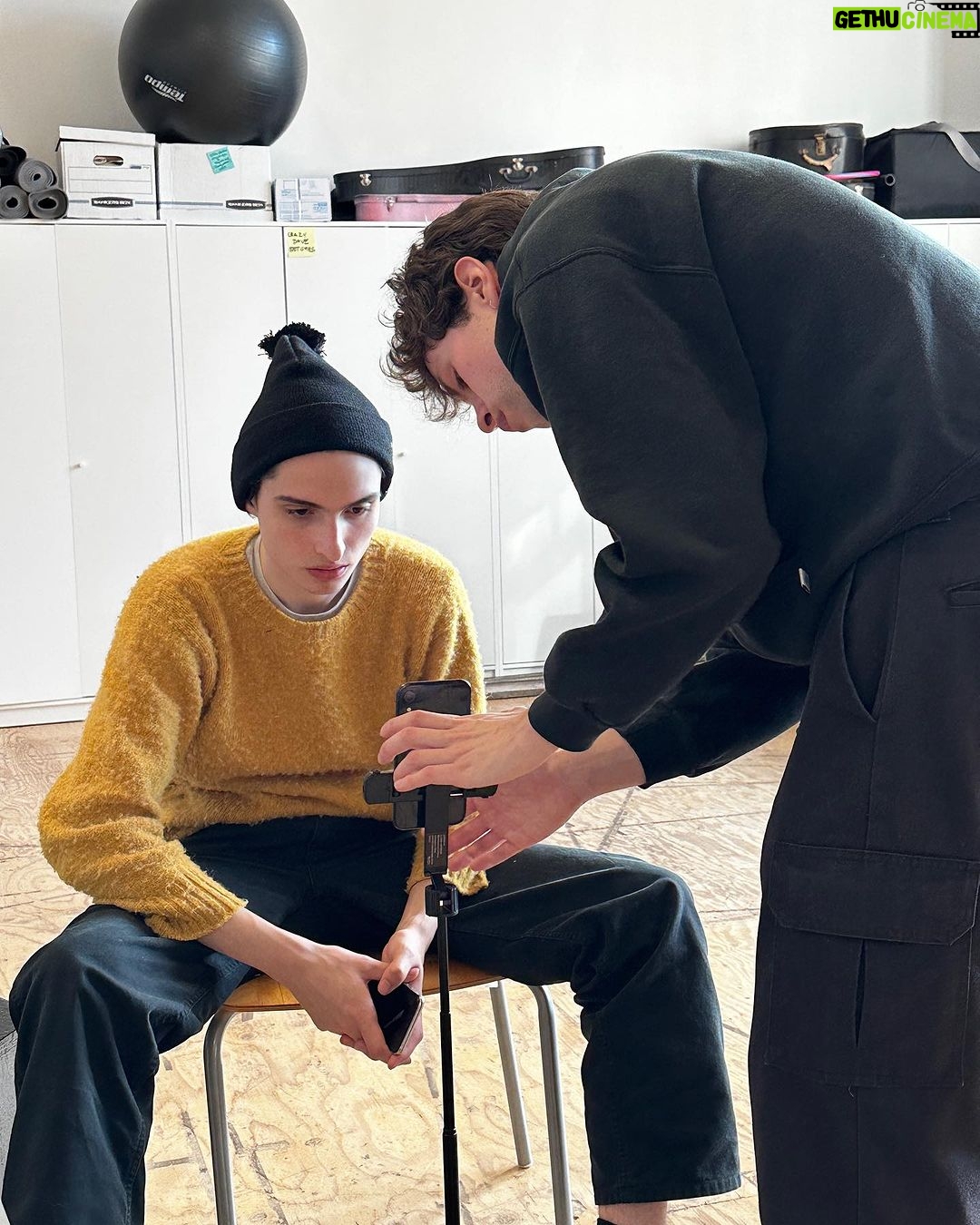 Finn Wolfhard Instagram - a little BTS for KATO @theaubreysrphun
