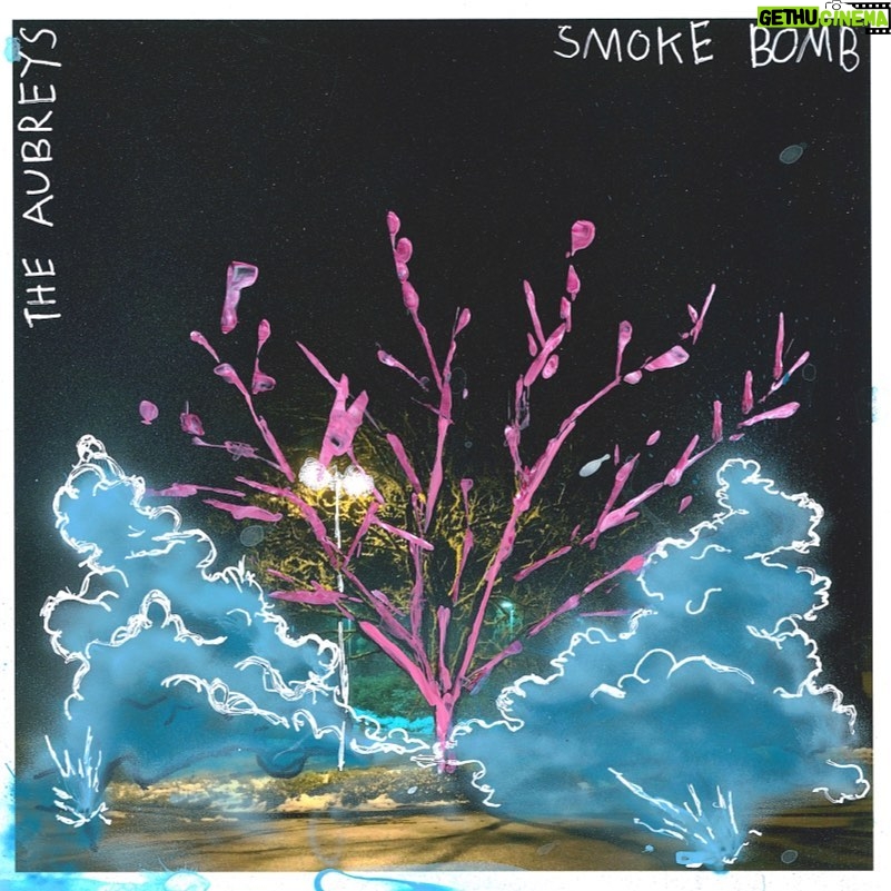 Finn Wolfhard Instagram - “Smoke Bomb” is out from @theaubreysrphun and @awal! From me and @drumboym, who also did the art. Mixed by @uncle_jezzy and @theinada and mastered by @heba_kadry - stream it now on @applemusic and @spotify and everywhere else you are streaming.