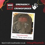 Finn Wolfhard Instagram - Enter the prize draw for your chance to win a Stranger Things bomber jacket signed by me! Money raised goes to @WarChildUK to support their crucial work protecting vulnerable children facing coronavirus in war zones. https://bit.ly/3gLYQV9 #KeepThemSafe