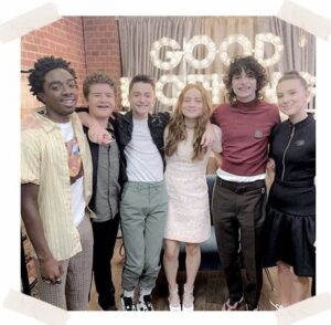 Finn Wolfhard Instagram - Happy Anniversary @strangerthingstv!!! (and the untaggable @milliebobbybrown!!)