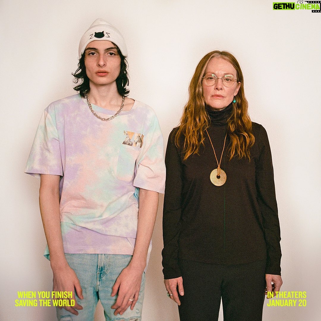 Finn Wolfhard Instagram - FRIDAY @whenyoufinishsavingtheworld with the queen @juliannemoore