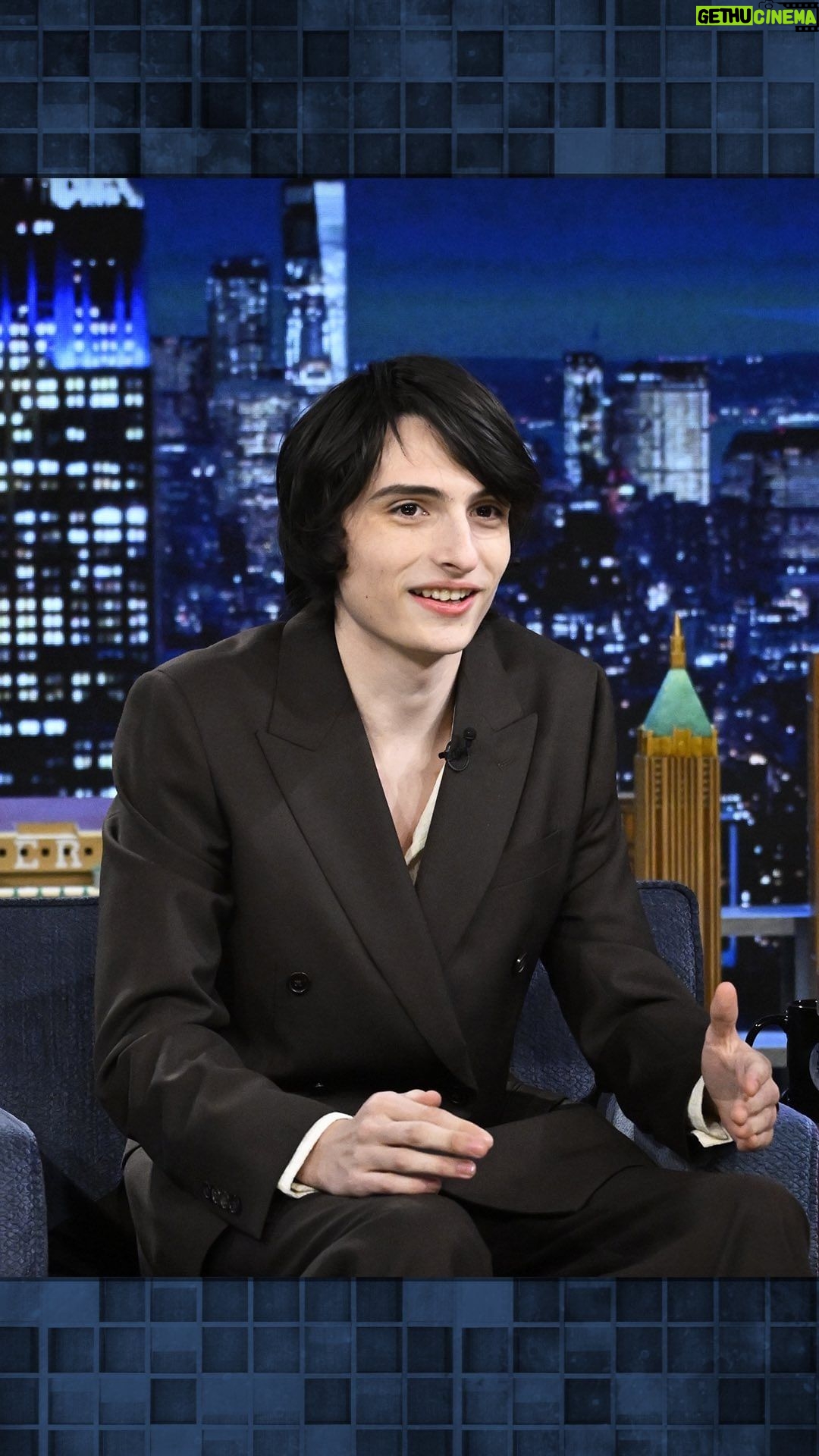 Finn Wolfhard Instagram - @finnwolfhardofficial spoiled the Duffer Brothers’ plan for a future @strangerthingstv spinoff 😂 #FallonTonight #StrangerThings The Tonight Show Starring Jimmy Fallon