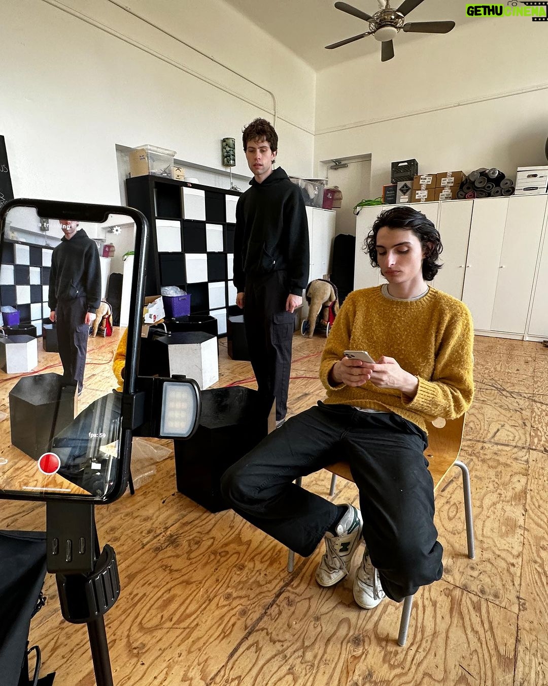 Finn Wolfhard Instagram - a little BTS for KATO @theaubreysrphun
