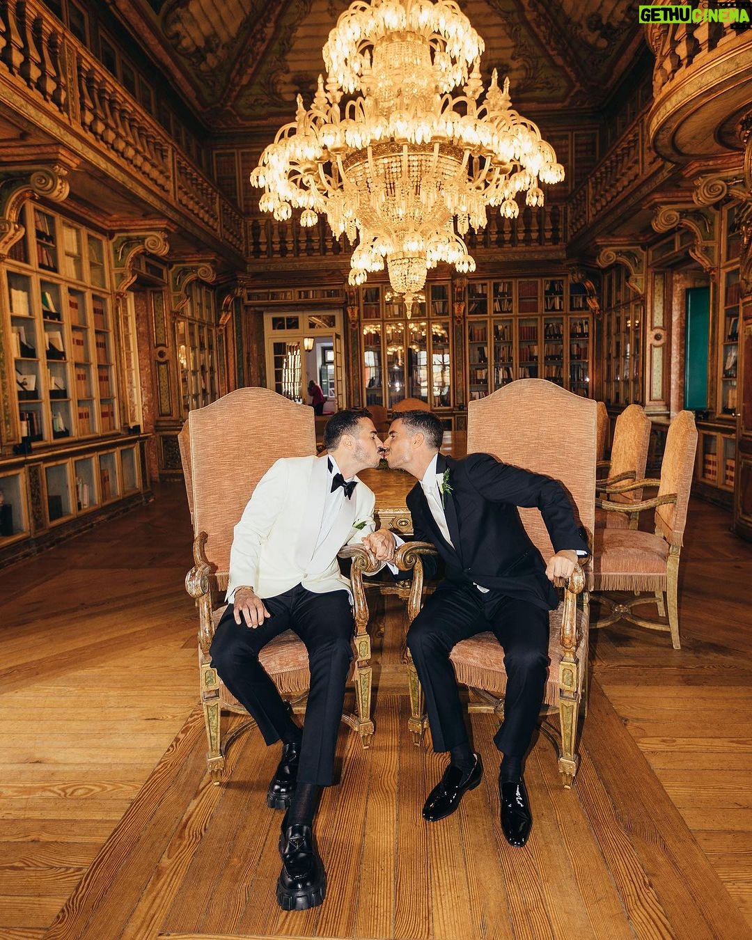 Francisco Soares Instagram - so happy I got to celebrate my friends iconic wedding❤️ wishing you both all the best and love you deserve 🥰 @diogortega @igorgasm Palácio dos Condes de Óbidos