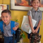 Frank Camacho Instagram - I’m not crying I swear😭🥹♥️ #firetdayofschool #homeschoolkids #thecranks# #harvestchristianacademy