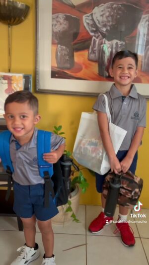 Frank Camacho Instagram - I’m not crying I swear😭🥹♥️ #firetdayofschool #homeschoolkids #thecranks# #harvestchristianacademy