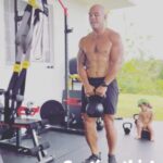 Frank Camacho Instagram - These kiddos 🤦🏻‍♂️😂 . On a serious note, I love how these kids grow up watching how mommy and daddy exercise. And I know they’ll never be this tiny. I’ll forever cherish these moments. Pulantat Yona