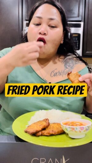 Frank Camacho Instagram - I didn’t realize that my video was cut off! So sorry about that! 😫 Here’s the full recipe! ❤️

Fried Pork Recipe 😋 Knife from bladesbycrank.com 🔥 @bladesbycrank 

#nettycee #bladesbycrank #frankthecrank #sharpeningservicesmarianas #sharp #shinarp #saipan #guam #cnmi #marianas #easyrecipe #simplerecipe #homecooking #homecooked #iykyk