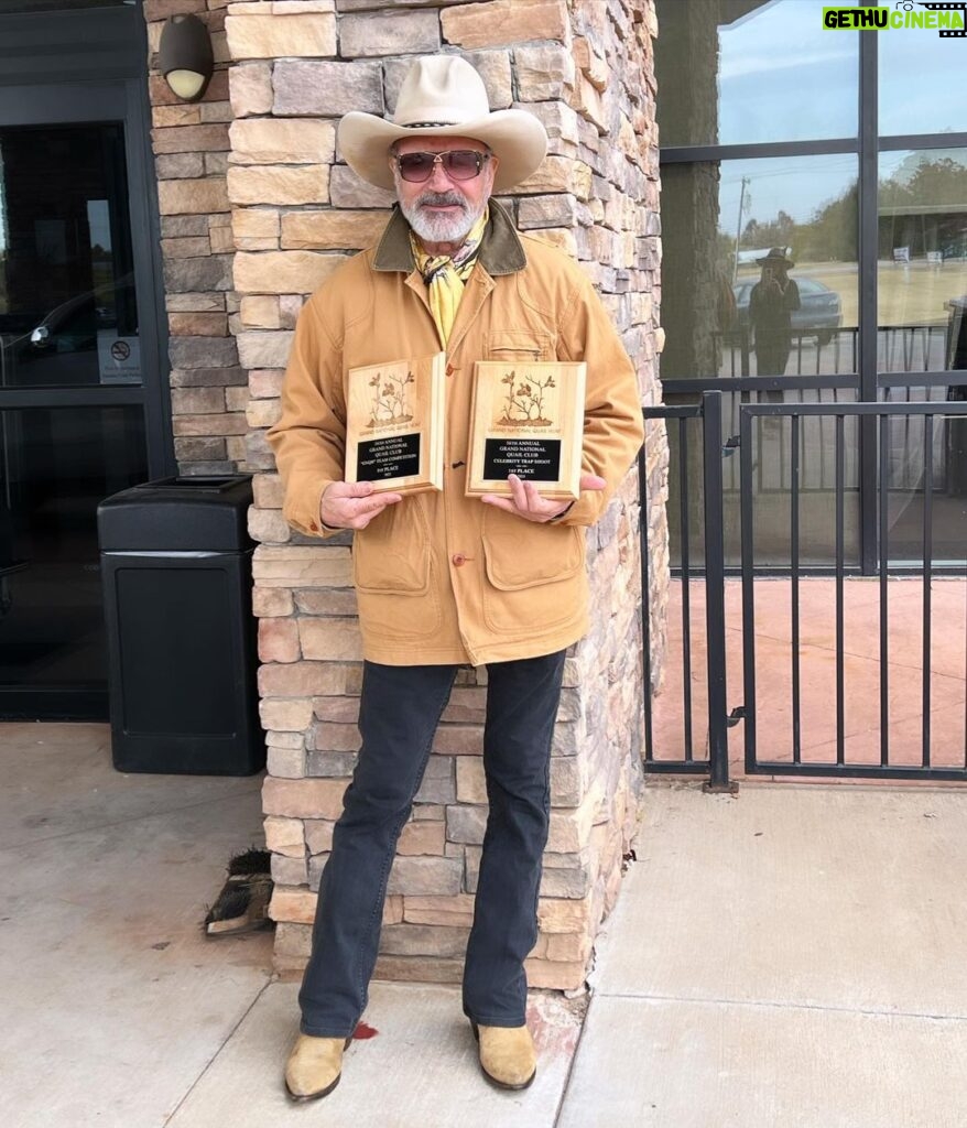Frank Stallone Jr. Instagram - I was honored again this year to be apart of The 56 th annual Grand National Quail Hunt in Enid Oklahoma . I received two first place awards for singles and team competition. It was a breath of fresh air to surrounded by like minded folks from around this great land that love this country and what it's stood and still stands for freedom. #enidok @berettaofficial #trapshooting #fiocchiammunition #quail #usa @realdonaldtrump @erictrump