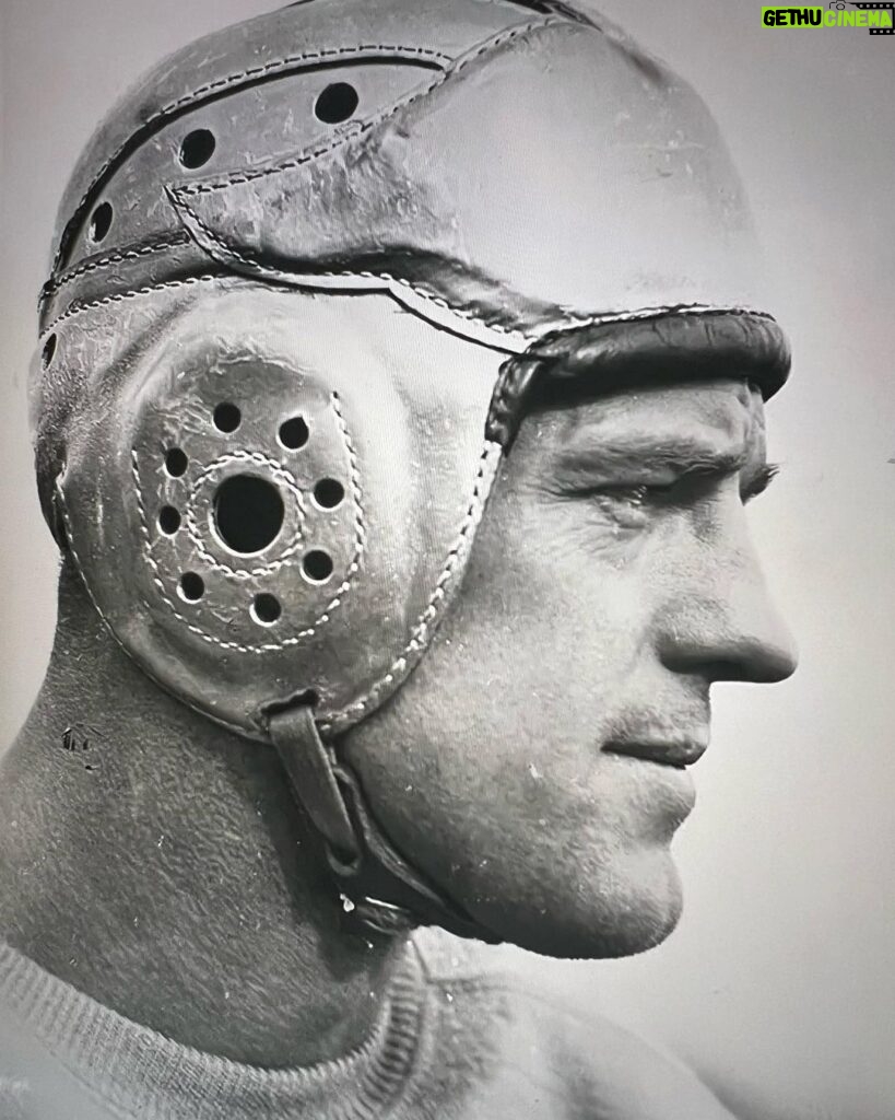Frank Stallone Jr. Instagram - Earl 'Dutch' Clark of the Detroit Lions The Flying Dutchman was inducted into the football hall of fame in 1963. Guys are bigger today, but I don't think tougher. Can you imagine playing that helmet , zero protection . #dutchclark @detroitlionsnfl