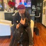 Frank Stallone Jr. Instagram - I've always loved standard Poodles, I'm here with Melvin at my pal Rob Mione Eye Bar in Beverly Hills. My favorite place where I buy all my glasses. @eyebarbh @Rob Mione #standardpoodle