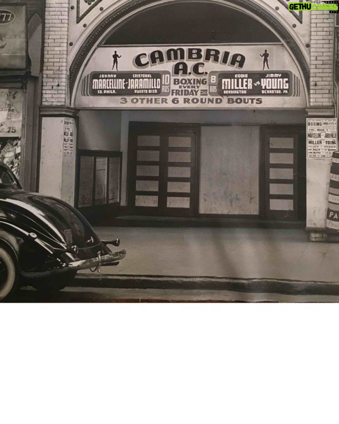 Frank Stallone Jr. Instagram - The Cambria boxing arena in Kensington on Kensington and Somerset. Was a famous boxing arena from 1917 to 1963. Somerset of the greatest fighters in history fought in this local club also called The Blood Pit. We filmed Rocky in that neighborhood which is now sad to say a zombie land of drug addicts and urban blight. At one time it was a properous blue collar neighborhood of hard working Philadelphians . The building still stands. But the neighborhood is doomed. #kensingtonphilly #cambriaboxing #kensingtonandsomerset #boxing
