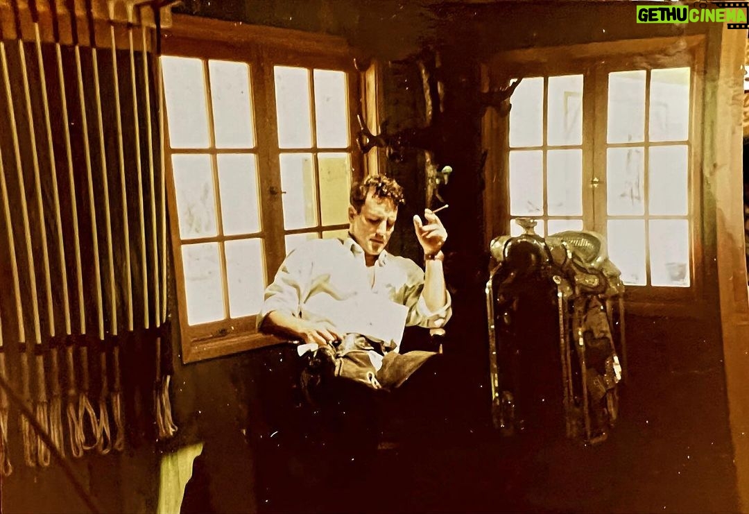 Frank Stallone Jr. - 1.3K Likes - Relaxing in my brothers tack room at the White Stallion Ranch in the early 90's. What a beautiful place. #ranch #horses #polo #silversaddle #whitestallionranch