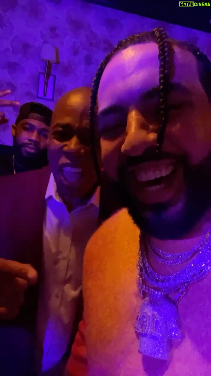 French Montana Instagram - IT AINT A ALBUM LISTENING PARTY TILL THE MAYOR OF NEW YORK SHOW UP WE RUN 🗽 @nycmayor MONTEGA @harryfraud album June 24th