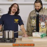 French Montana Instagram - #FrenchMontana & #Cugine cook up Truffle Mac & Cheese to celebrate the announcement of Mac & Cheese 5‼️🧀 Click the link in bio to watch new episode of @fameandflavor 👀 French Montana / Mac & Cheese 5 / January 5th