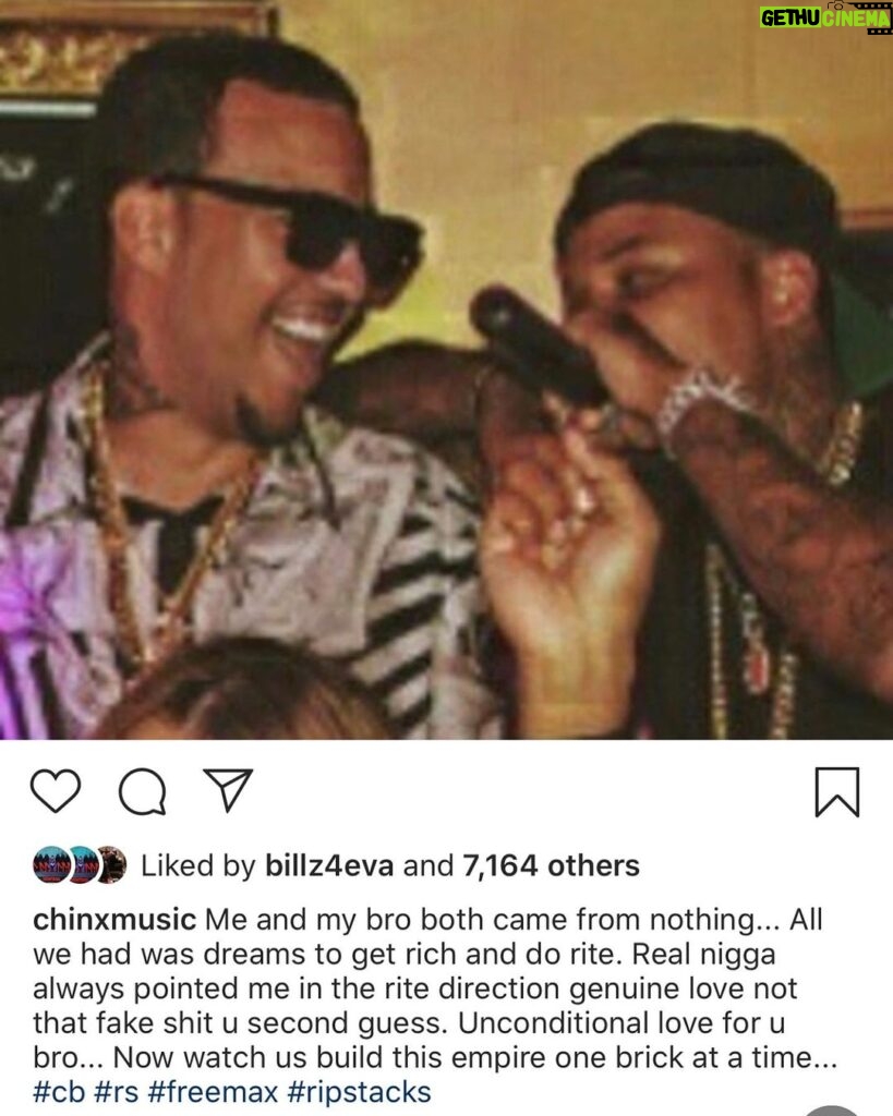 French Montana Instagram - Happy birthday my brother @chinxmusic miss u . You still my favorite rapper n my biggest motivation to keep going . Cb Mac n cheese 5 January 5th