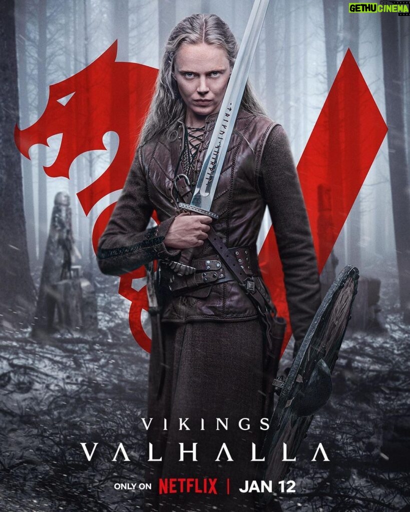 Frida Gustavsson Instagram - The day has come - Season Two of Vikings: Valhalla is finally here. It has been such a wild ride and I have so much love, gratitude and respect for everyone who has put their hard work into this. Valhalla family forever ❤️ Have you started watching it yet??? 😍 @netflixvalhalla #vikingsvalhalla