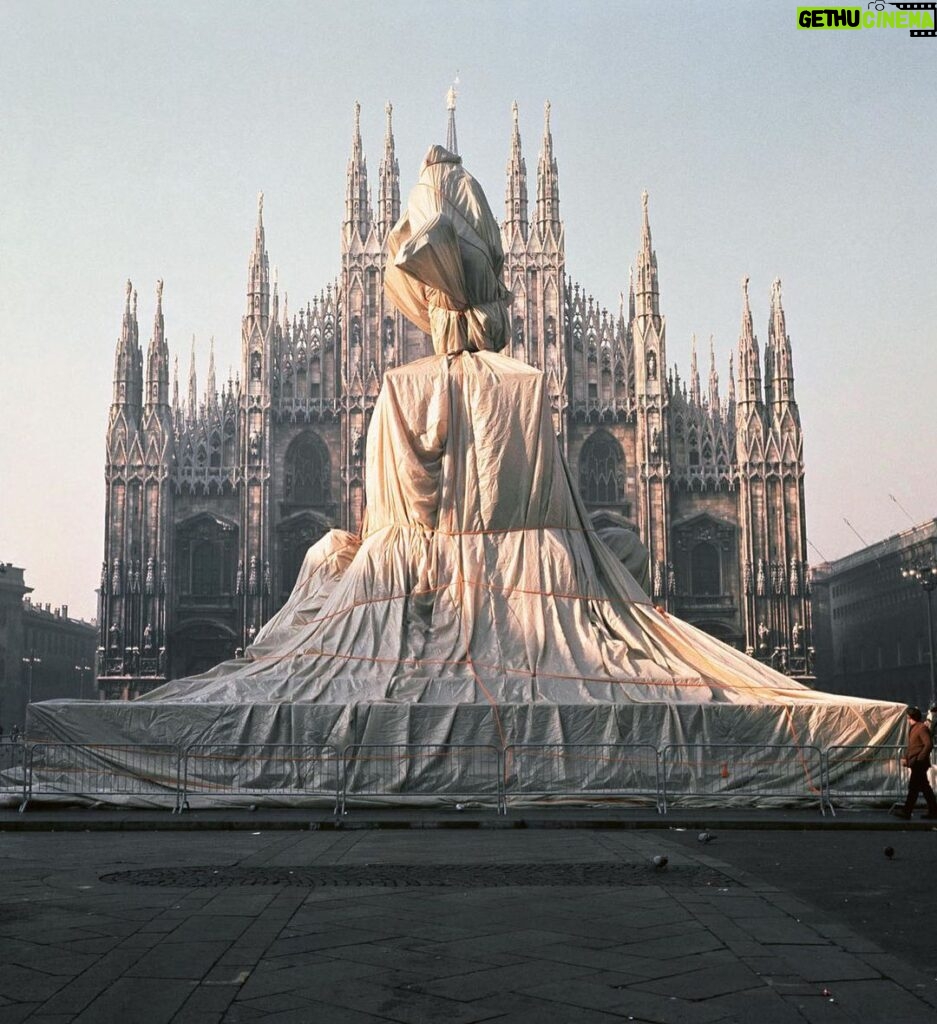 Frida Gustavsson Instagram - Wrapped Monument to Vittorio Emanuele II by Jean-Claude and Christo (1970)