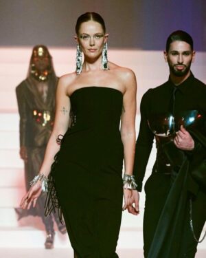 Frida Gustavsson Instagram - I will never forget last night. Thank you Jean-Paul, Tanel and all the team at Gaultier for creating a testament to the magic of fashion. From the first time I had the honor to be a part of your show, over 10 years ago, to last night you have taught me the true transformative power of fashion. You saw sides and qualities in me that no one, not even me, could see and for that I am forever grateful. To have been a part of your universe has been one of the biggest highlight of my career and something I’m immensly proud of. See you soon and love always ❤️ @jpgaultierofficial @tanelbedrossiantz