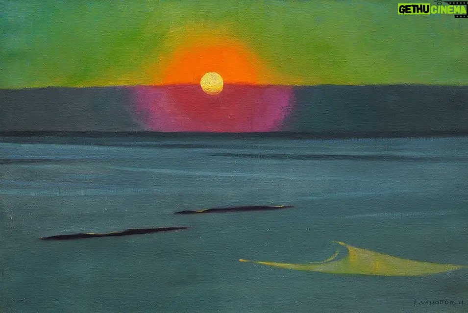 Frida Gustavsson Instagram - Sunset by Félix Vallotton (1913)