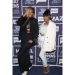Gabrielle Dennis Instagram - Hit the carpet with @marlohampton after we hit last night's clubhouse with @bravoandy and the lewks were lewkin!! Mmmkkayy 😆 📷 @charlessykes #RHOA #Bravo #ABLSS #GabrielleDennis #MarloHampton #InTheseStreets #ThesePressStreets #StrikeAPose
