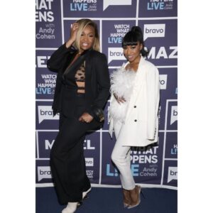 Gabrielle Dennis Instagram - Hit the carpet with @marlohampton after we hit last night's clubhouse with @bravoandy and the lewks were lewkin!! Mmmkkayy 😆 

📷 @charlessykes

#RHOA #Bravo #ABLSS #GabrielleDennis #MarloHampton #InTheseStreets #ThesePressStreets #StrikeAPose