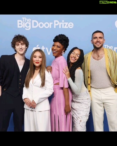 Gabrielle Dennis Instagram - Throwback Thursday AND the first day of Emmy® Voting seemed appropriate to post these late images from our FYC event for The Big Door Prize lol. Hope you all enjoyed season 1, I can't wait to do it again 🦋💙 #TheBigDoorPrize #ThrowbackThursday #TBT #FYC #ForYourConsideration #EmmySeason #EmmyHopeful