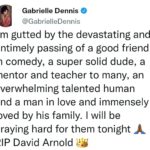 Gabrielle Dennis Instagram - Y'all PLEASE don't take life for granted it's just way too fragile. This one hurts. Good guy. Prayers up!!!! 🙏🏾🙏🏾 #DavidArnold #GoneTooSoon #RIP