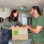 Gabrielle Marion Instagram - Notre cuisine jamais sans @hellofreshca_fr 💚 Avec mon code GABRIELLEFRESH tu peux recevoir jusqu’à 20 portions gratuites et la livraison gratuite sur ta première boite🥘 #pub Mirabel, Quebec