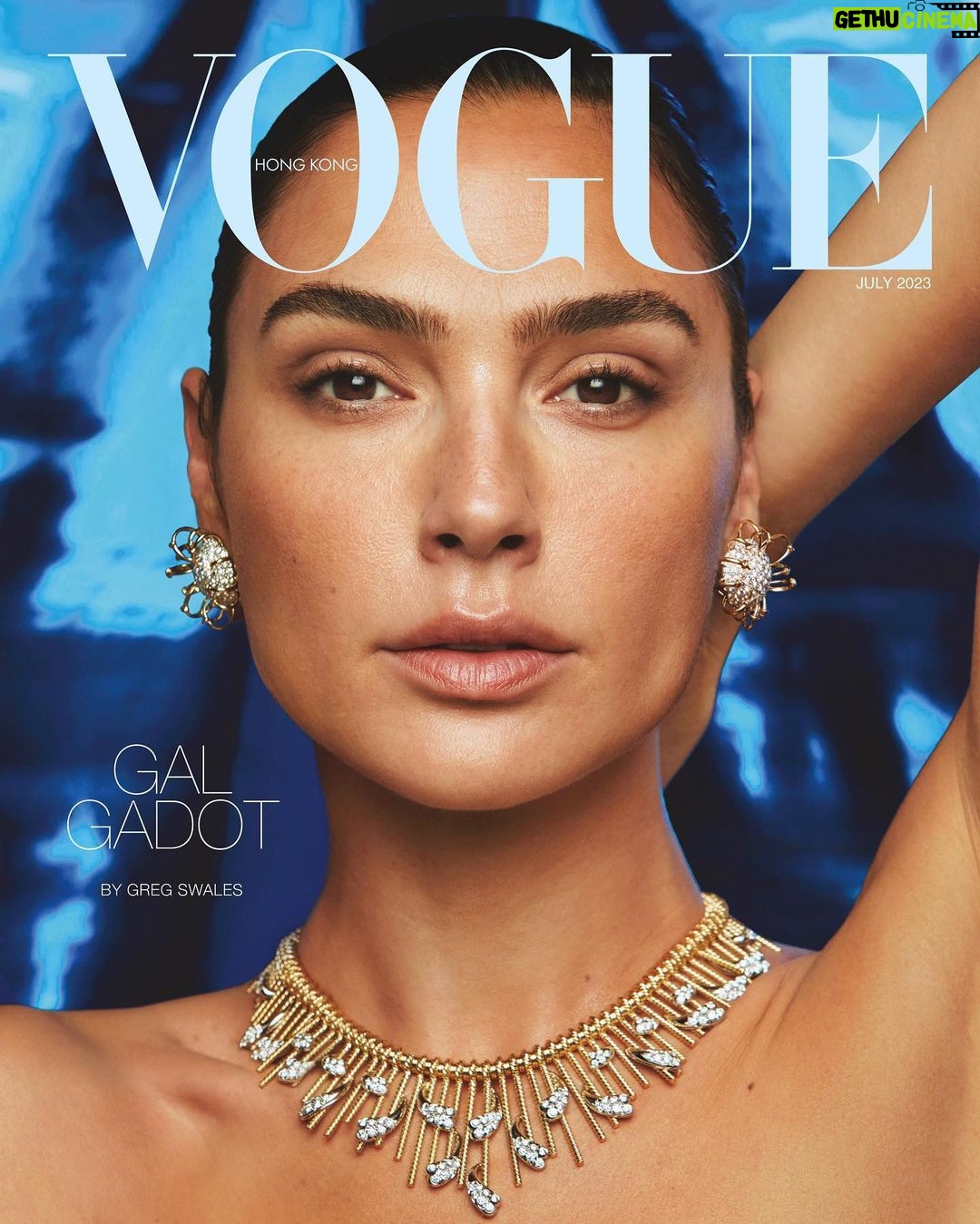 Gal Gadot Instagram - Thank you for having me @VogueHongKong π Photographer: @GregSwalesArt - YOU ROCK! Stylist: @KarlaWelchStylist Cover Wardrobe: @YSL by @anthonyvaccarello Cover Jewelry: @TiffanyAndCo Makeup Artist: @MissJoBaker Hair Stylist: @JennyChoHair Manicurist: @NailsByShige Producer: @AlexeyG @agpnyc Casting: @jilldemling