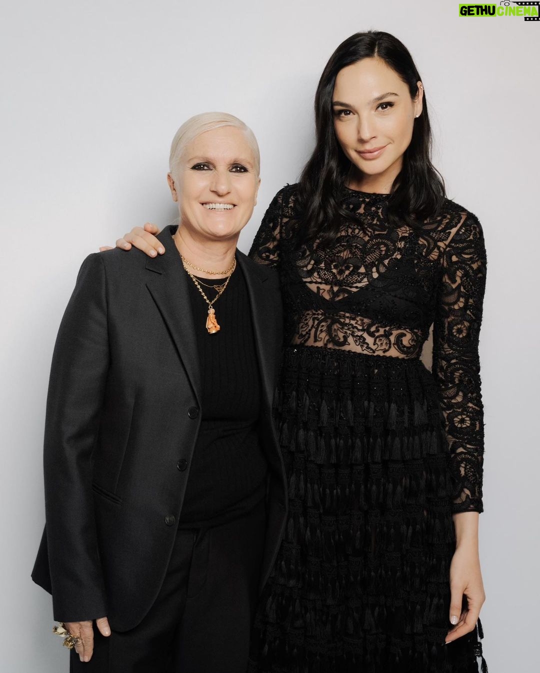 Gal Gadot Instagram - Thanks for having me @dior @mariagraziachiuri ✨