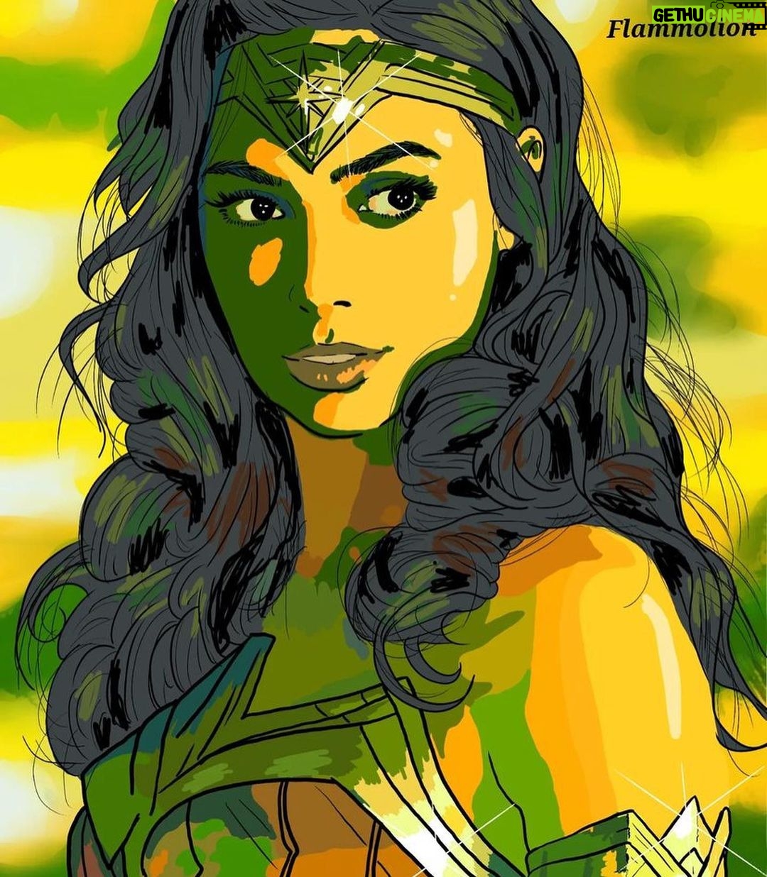 Gal Gadot Instagram - Wow! ⚡✨ Your love for this incredible character never cease to amaze me, I'm so grateful and honored to see all of these beautiful artworks! 🙏❤️
