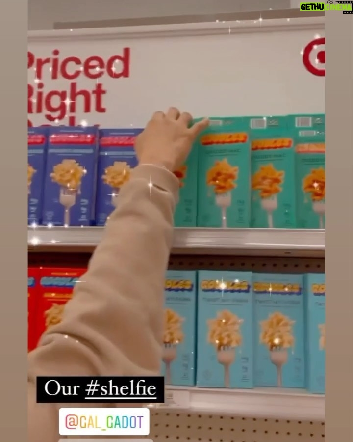Gal Gadot Instagram - It is so much fun to see all of your super cool @allGoodles Shelfies at @target 🌈 Keep sharing and spreading love, you guys ❤️ #GoodlesShelfie