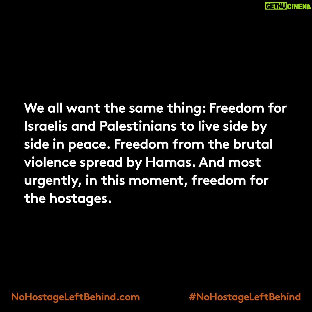 Gal Gadot Instagram - #NoHostageLeftBehind Share if you care ♥️