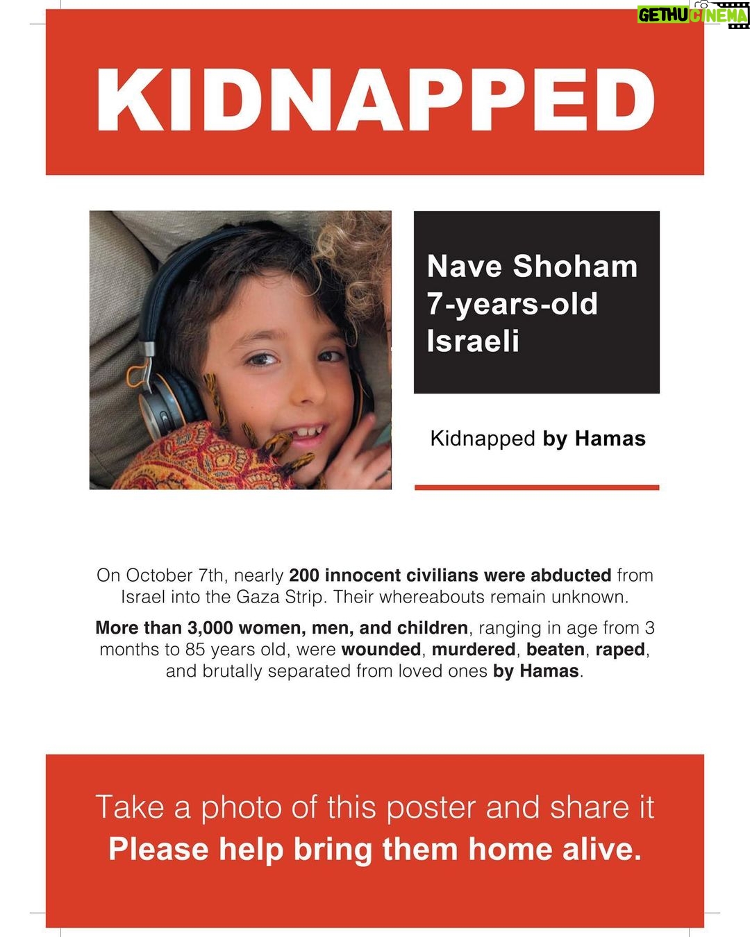 Gal Gadot Instagram - These are all members of THE SAME FAMILY, 10 of them, all being held captive by Hamas. Take a minute and let that sink in. Children, mothers, grandparents, all been taken from their homes and not heard from since last Saturday What if this was your family? #BringThemBack — — Thank you @dedebandaid @nitzanmintz @talhuber