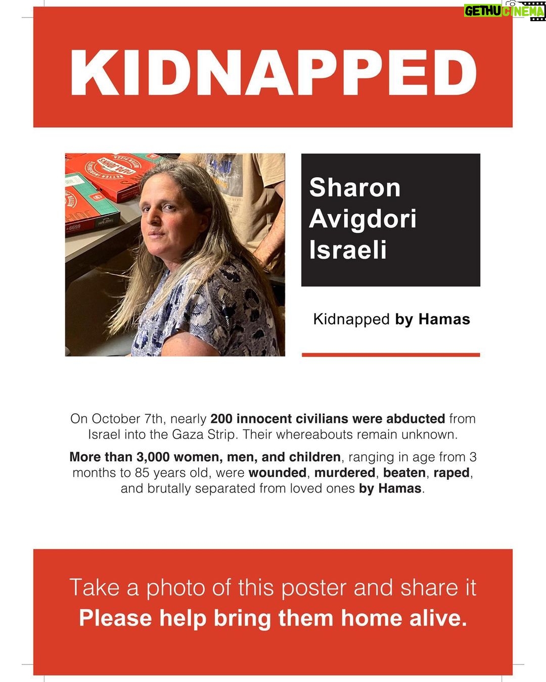 Gal Gadot Instagram - These are all members of THE SAME FAMILY, 10 of them, all being held captive by Hamas. Take a minute and let that sink in. Children, mothers, grandparents, all been taken from their homes and not heard from since last Saturday What if this was your family? #BringThemBack — — Thank you @dedebandaid @nitzanmintz @talhuber