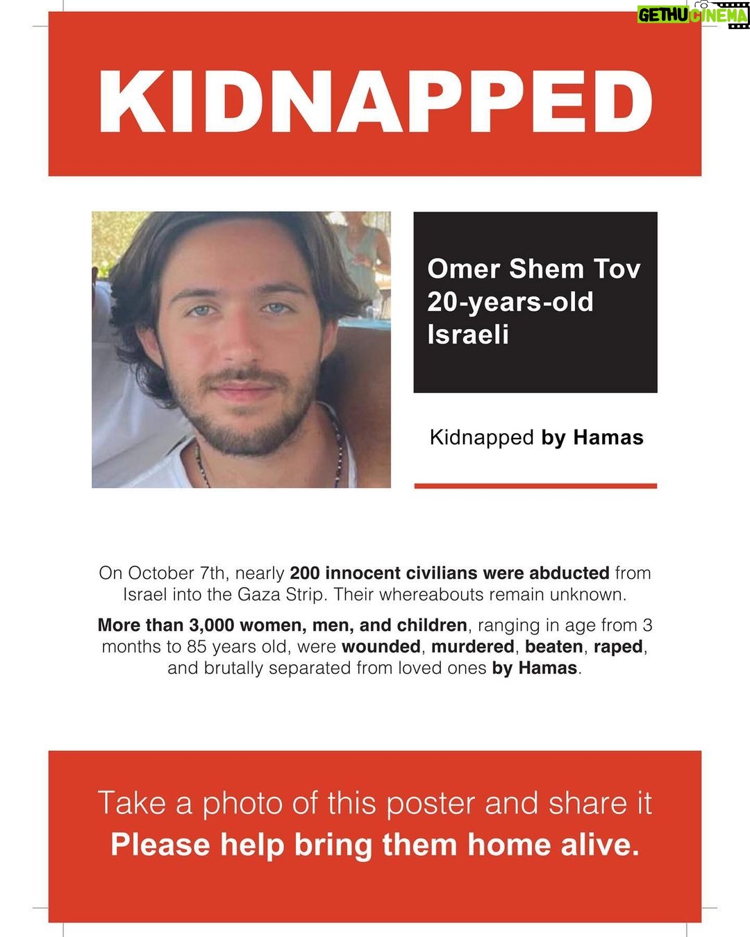 Gal Gadot Instagram - at this moment there hundreds of kidnapped or missing innocent Israelis. I am using my platform to share their names. their faces, their information. please share their photos, share the stories. And help us scream to the world, Hamas #BringThemBack! if you have any information or if your loved one is missing please head to the link on my story to contact us — — Thank you @dedebandaid @nitzanmintz @talhuber