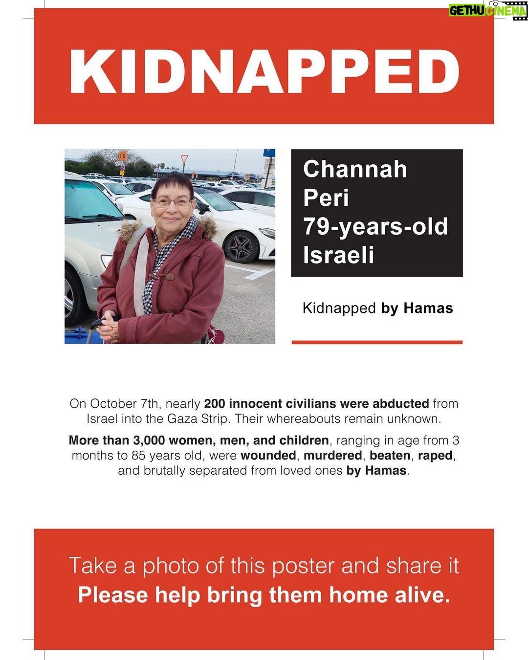 Gal Gadot Instagram - at this moment there hundreds of kidnapped or missing innocent Israelis. I am using my platform to share their names. their faces, their information. please share their photos, share the stories. And help us scream to the world, Hamas #BringThemBack! if you have any information or if your loved one is missing please head to the link on my story to contact us — — Thank you @dedebandaid @nitzanmintz @talhuber