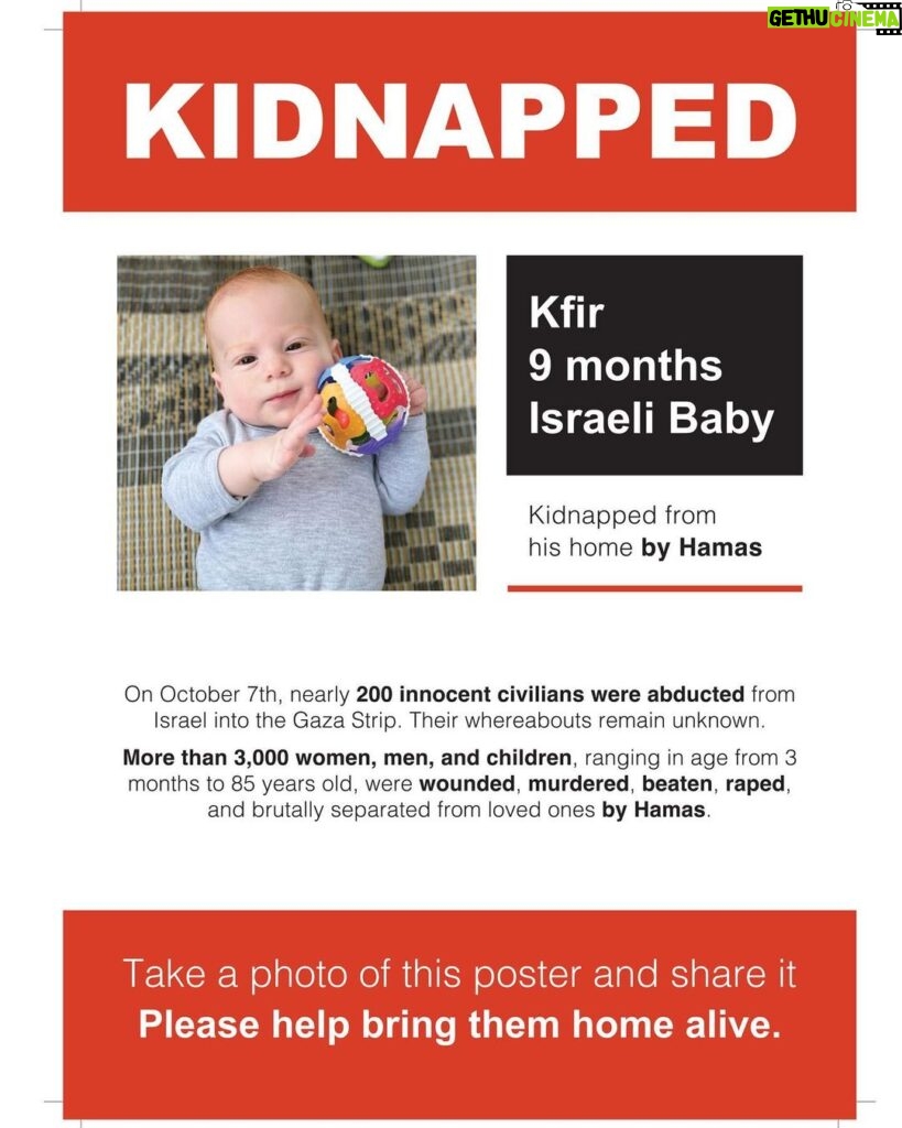 Gal Gadot Instagram - At this moment there are hundreds of missing innocent Israelis, their families broken and begging for any piece of information, any lead to help bring them home. I am using my platform to share their names. their faces, to tell the world what is happening. Please share their photos, share the stories together let's #BringThemBack if you have any information or if your loved one is missing please head to the link on my story to contact us ____ thank you @dedebandaid @nitzanmintz @talhuber