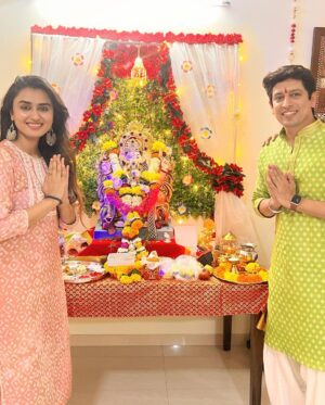 Garima Parihar Instagram - "May the blessings of Lord Ganesha fill your life with joy and prosperity. Happy Ganesh Chaturthi!" 🙏🐘