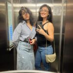 Garima Parihar Instagram - Good times and great company – just another hangout moment to cherish. @iampreetipariharmalviya . . . #ootd #instagood #instadaily #instafashion #instamood #instalike #picoftheday #photooftheday #photography Mumbai, Maharashtra