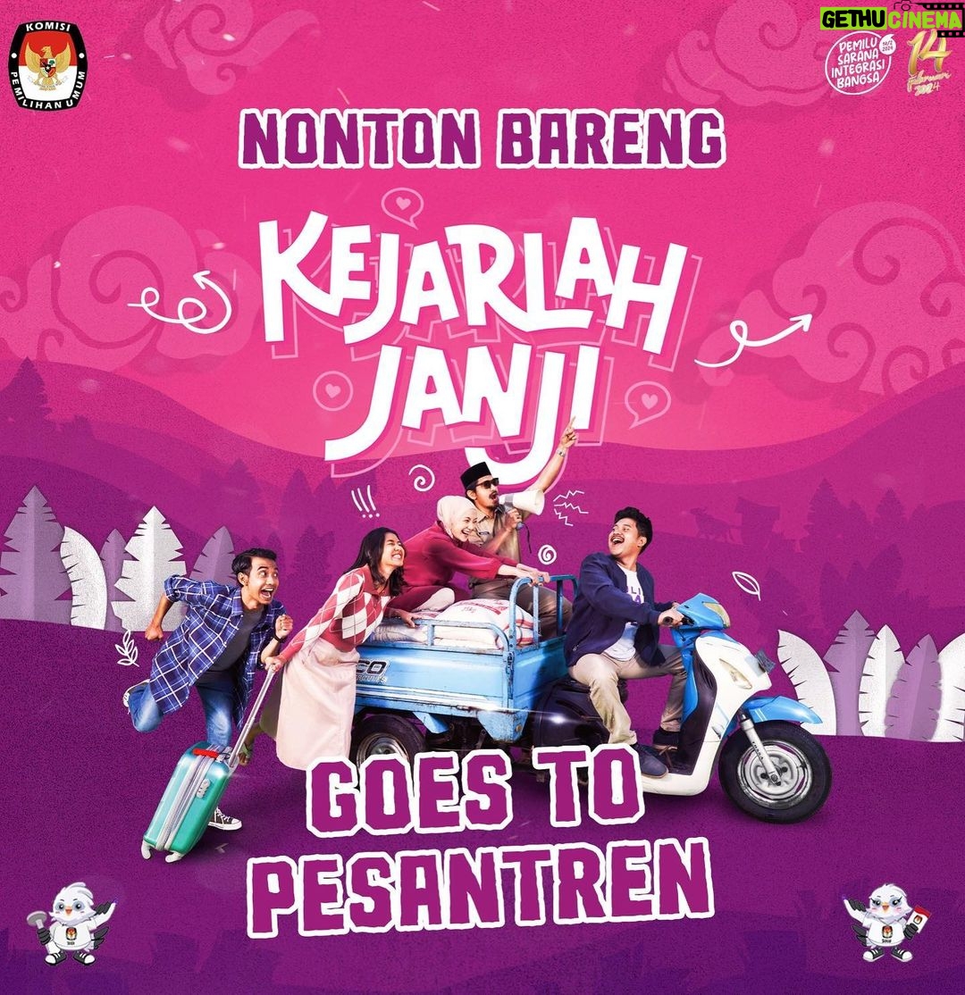 Garin Nugroho Instagram - Yuk ikuti film “ Kejarlah Janji “ , civic education untuk pemilu bermartabat , Dari roadshow pesantren, kampus hingga kedutaan kedutaan @kpu_ri @filmkejarlahjanji @rinadamayanti23 @mincrut @ibnujamilo @bimazeno