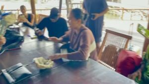 Garin Nugroho Instagram - “ Sapu Tangan Biru , kini basah sudah , berpisah dng pandangan , bertemu dalam doa “ .Seri penciptaan Kreativitas ditemukan dalam kegembiraan kebersamaan para pencipta dan pelaku seni . Kegembiraan adalah oasis keterbukaan indra penciptaan dan menemukan inspirasi, Sudut Raja Empat : Ariel Tatum, Septi , Bona pascal dan sahabat sahabat  Papua ““ @arieltatum @iam_murda @septinalayan @bonapascal @cumitsky @hestu_saputra @iskandarloedin @julietburnett @b.paningron @ajiewartono @siska.raharja @retno_damayanti @suara88