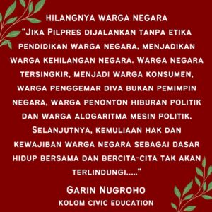 Garin Nugroho Instagram - saatnya menegakkan etika berbangsa @iskandarloedin @tiopksdw @ong.hariwahyu @madanifilmfest @ferroferizka